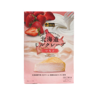 凍-北海道草莓味千層蛋糕 80g x 4件/盒 (CKJF3215)